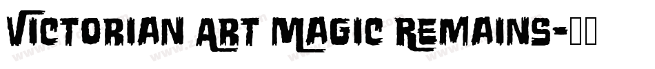 Victorian Art Magic Remains字体转换